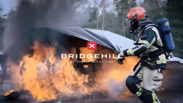 Car Pro X brannteppe i aksjon