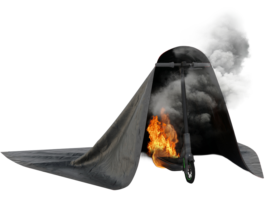 E Scooter Partly Covered Composed