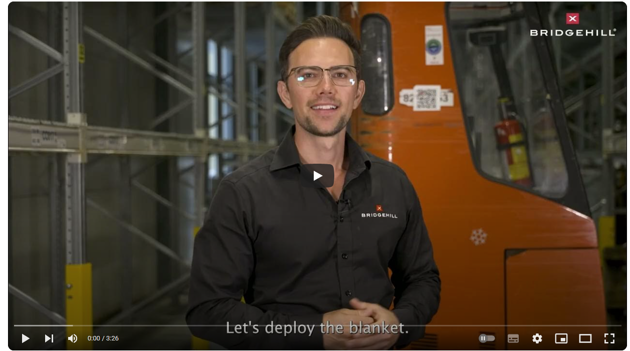 Brannteppe til gaffeltruck – hvordan bruke det