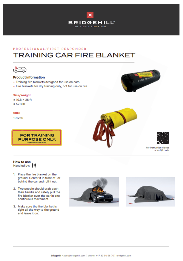 Produktark_Brannøvelsesteppe for biler