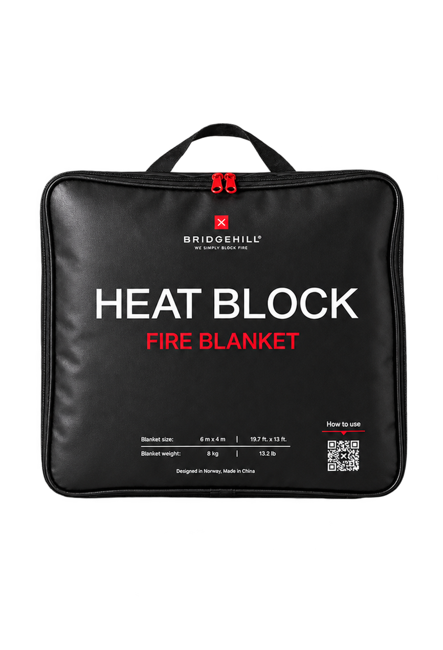 Bridgehill Heat Block Fire Blanket Bag Transparent