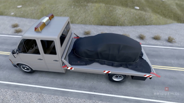 Bridgehill brannteppe_Bilbergingsbil