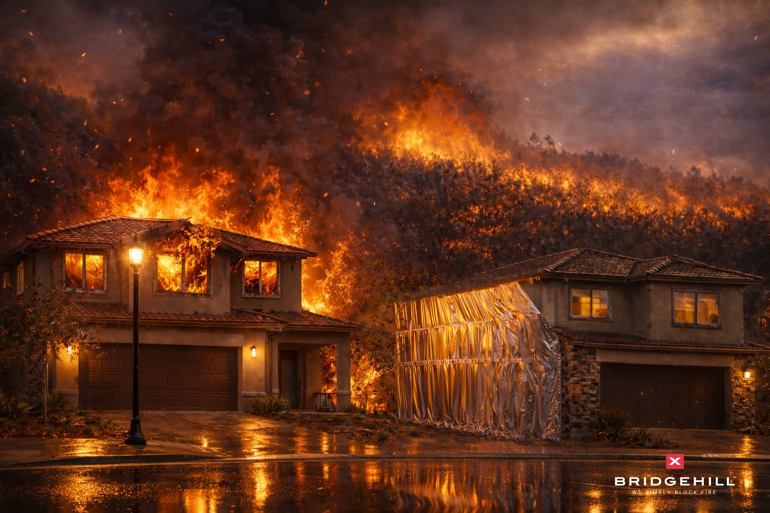 Protect Your Home from Wildfire | HeatBlock Fire Protection Blanket