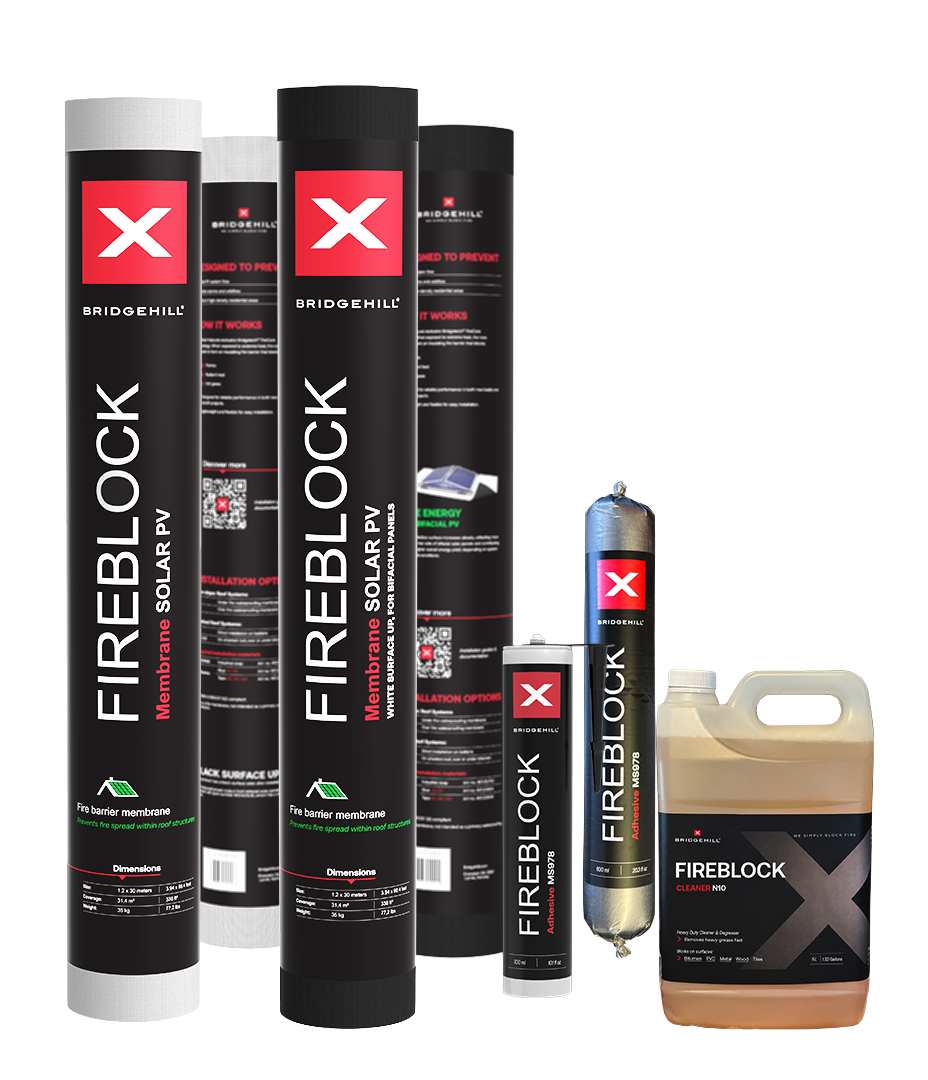 The Bridgehill Fireblock Solar PV Membrane Family