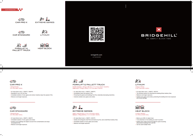 Bridgehill Product Brochure Leaflet