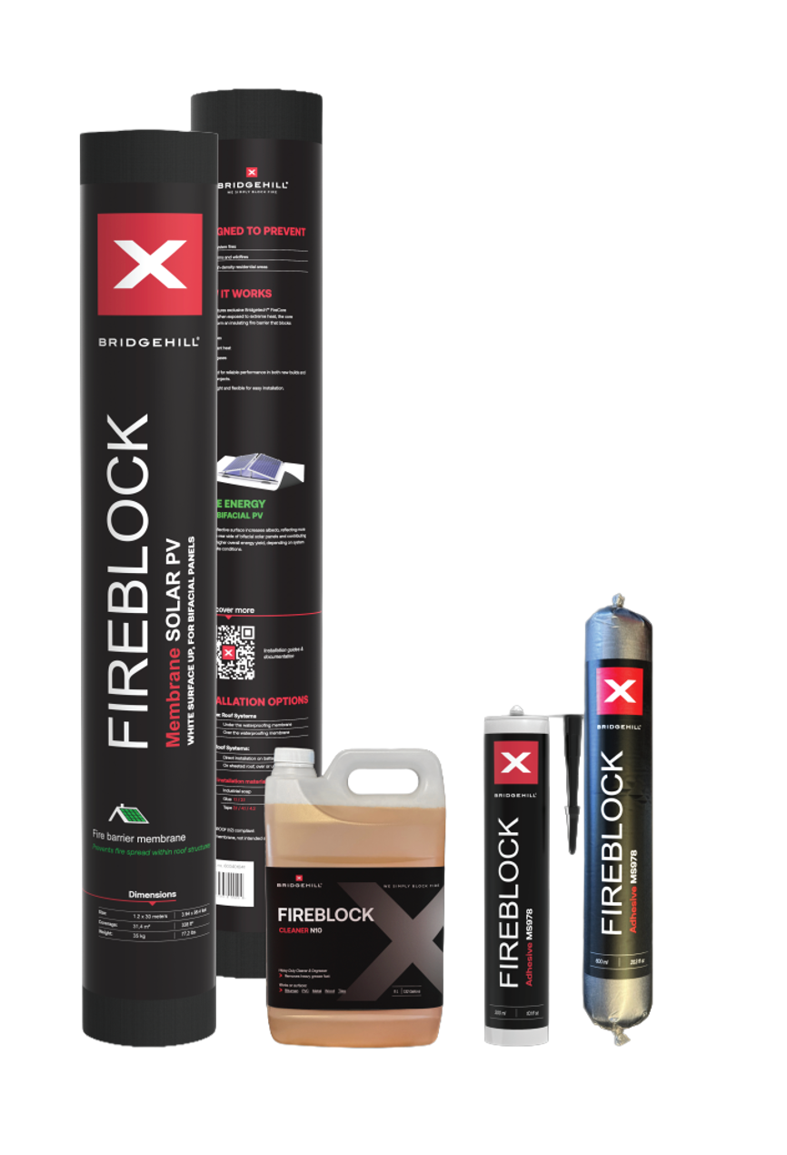 Fire Block Patch Flat Roof Fire Membrane Above Waterproofing | FireBlock