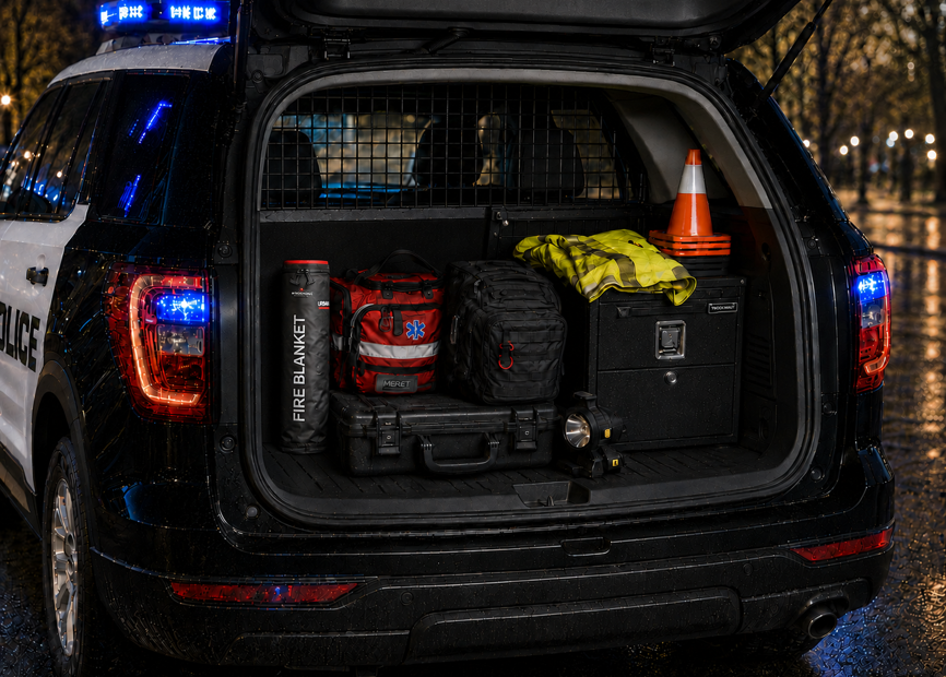 Police Patrol Vehicle URBAN Fire Blanket Portable