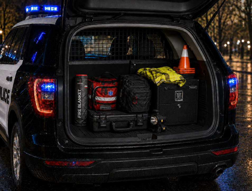 Police Patrol Vehicle URBAN Fire Blanket Portable